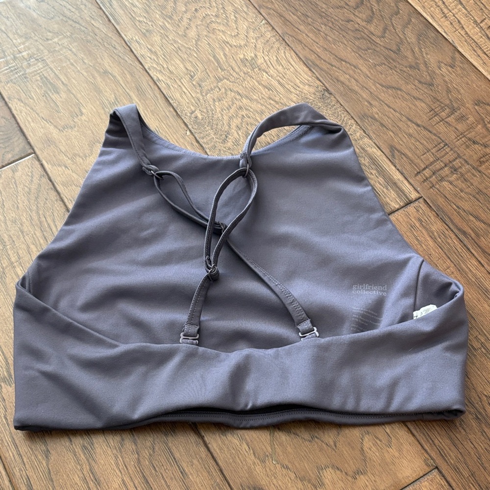 **SOLD** Girlfriend Collective Lavender/Grey Sports Bra